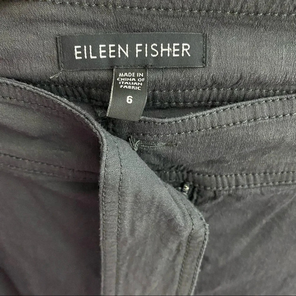 Eileen Fisher Linen Viscose Straight Leg Trousers Pants Slacks Womens 6 Small - Picture 8 of 14